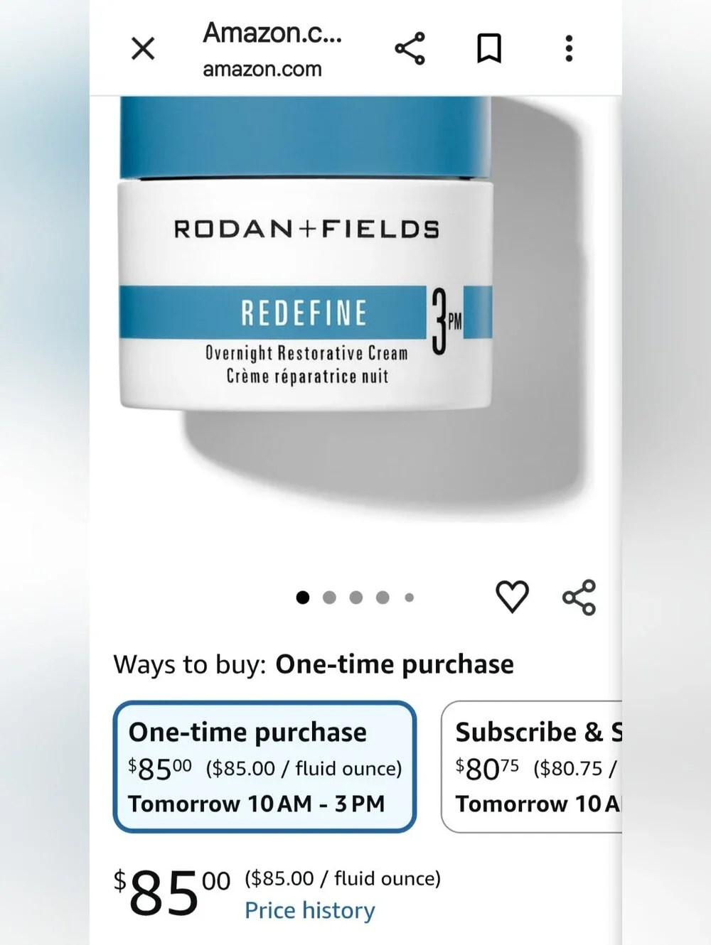 Rodan + Fields Redfine Overnight Restorative Cream